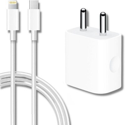 MAK 20 W Quick Charge 3 A Mobile Charger with Detachable Cable(White, Cable Included)
