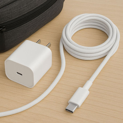 nimbustech 20 W PD 3 A Wall Charger for Mobile with Detachable Cable(White, Cable Included)