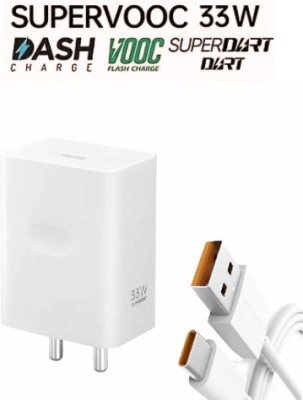 brandarf 33 W SuperVOOC 5 A Wall Charger for Mobile with Detachable Cable(White, Cable Included)