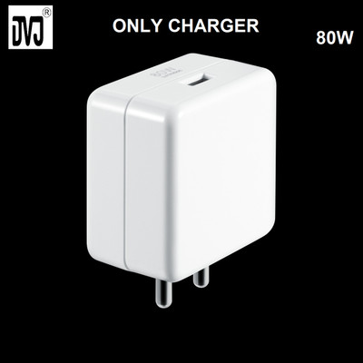 DVJ 80 W SuperVOOC Wall Charger for Mobile(OPPO 80W SUPERVOOC ADAPTER FOR Oppo Reno 6 lite /Oppo A96 /Oppo K9X /Oppo Reno 7)