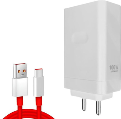 Avaxon 100 W SuperVOOC 8 A Wall Charger for Mobile with Detachable Cable(Fast Charger Compatible OnepIus Fold Pad,nord Series, Cable Included)