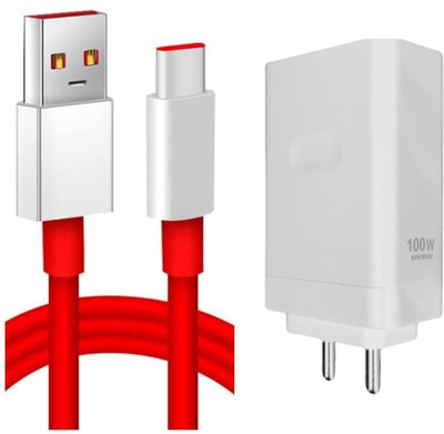 CHARG-X 100 W SuperVOOC 9 A Wall Charger for Mobile with Detachable Cable(White, Cable Included)