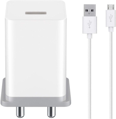 bArrett 12 W Quick Charge 2.4 A Wall Charger for Mobile with Detachable Cable(Grey, Cable Included)