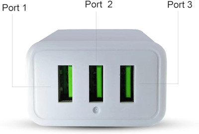 UnicornGlazz 3.4 A Wall Charger for Mobile(White)