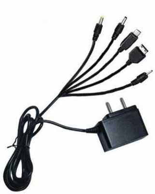 Aenoko Adaptive Charging 1.5 A Multi-pin Wall Charger for Mobile(Black, Cable Included)