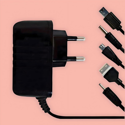 Skymac 1.5 A Multi-pin Wall Charger for Mobile(Black, Cable Included)