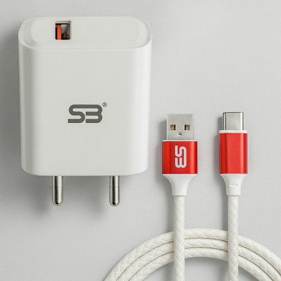 shopbucket 18 W Quick Charge 3 A Wall Charger for Mobile with Detachable Cable(White, Cable Included)