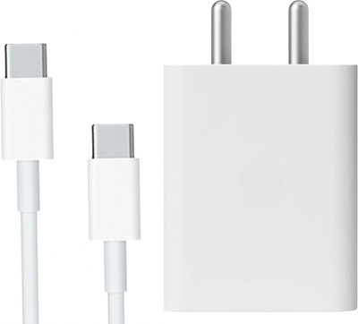 MAK 30 W PD 5 A Wall Charger for Mobile with Detachable Cable(fast charging capabilities White, Cable Included)