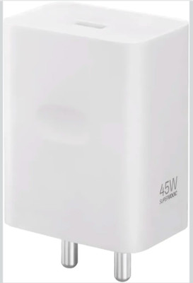 zapix 45 W SuperVOOC 5 A Wall Charger for Mobile with Detachable Cable(White, Cable Included)