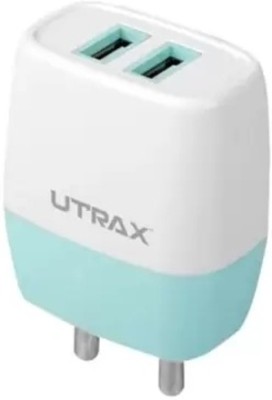 UTRAX 10 W 3 A Multiport Mobile Charger with Detachable Cable(Blue, Cable Included)