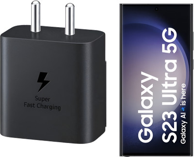 Kizzy 45 W PD 5 A Wall Charger for Mobile(Compatible with S23 Ultra 5G Charger, Black)