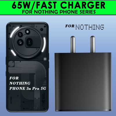 SUFO 65 W Power GaN 3 A 3 Port Mobile Charger(Black)