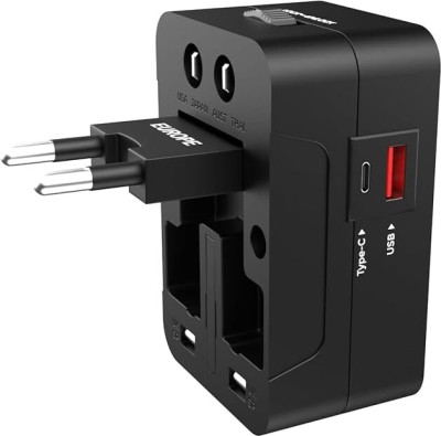 Wifton Quick Charge 2.4 A Multi-pin Wall Charger for Mobile(Black)