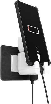 Keratin 25 W PD 3 A Wall Charger for Mobile with Detachable Cable(White, Cable Included)