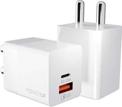 Power Up 35 W PD 3 A Wall Charger for Mobile(White)