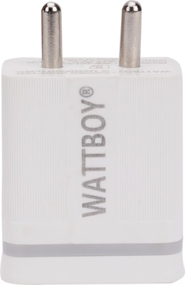 WATTBOY 2.4 A Wall Charger for Mobile with Detachable Cable(White, Cable Included)