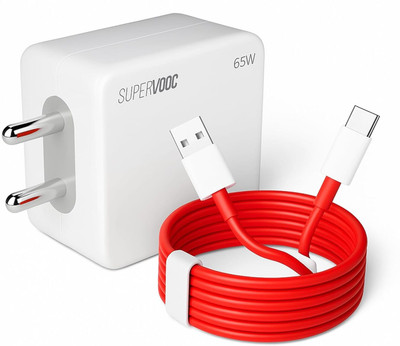 MAK 65 W Qualcomm 3.0 6 A Wall Charger for Mobile with Detachable Cable(White, Cable Included)