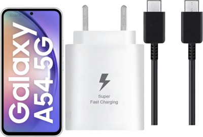 RoarX 25 W Supercharge 3 A Wall Charger for Mobile with Detachable Cable(White, Super Fast Charging Compatible for Galaxy A54 5G & Other Devices, Cable Included)