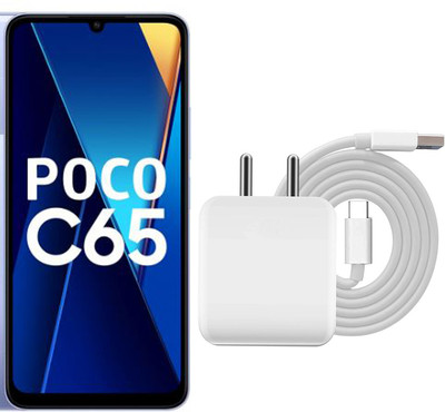 MGEdge 65 W SuperVOOC 3 A Wall Charger for Mobile with Detachable Cable(Have1 Superfast Charger for Poc_o C65 5G, Cable Included)