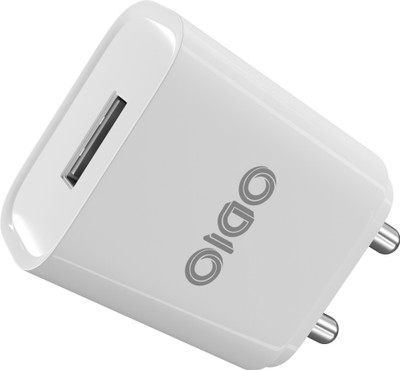 ODIO 5 W 2.4 A Wall Charger for Mobile(White, Cable Included)