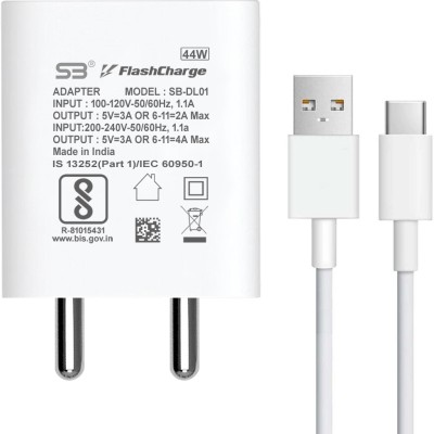 SB 44 W 4 A Wall Charger for Mobile with Detachable Cable(support FLASH 2.0 only supported device, White, Cable Included)