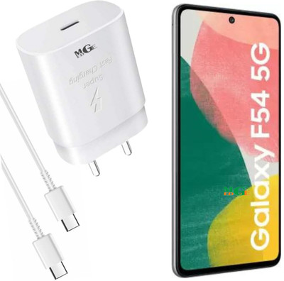 MGEdge 25 W Supercharge 4 A Wall Charger for Mobile with Detachable Cable(Superfast Charger Compatible for SGalaxy F54 5G, Cable Included)