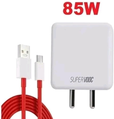 gopvan 85 W SuperVOOC 6 A Wall Charger for Mobile with Detachable Cable(White, Cable Included)