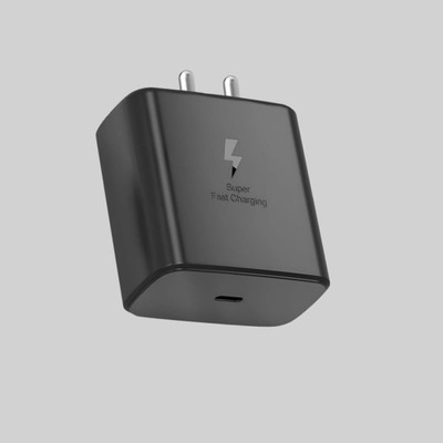 MAK 45 W Quick Charge 5 A Wall Charger for Mobile(Black)