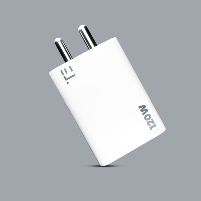 REALFIT 120 W Supercharge 6 A Wall Charger for Mobile(Milky White)