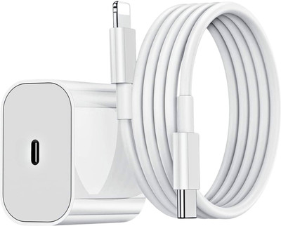 UniBoss 20 W Quick Charge 3 A Wall Charger for Mobile with Detachable Cable(White, Cable Included)