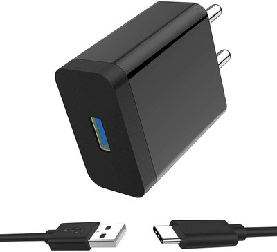 Sachdeal 18 W Adaptive Charging 2.4 A Wall Charger for Mobile with Detachable Cable(Black, Cable Included)