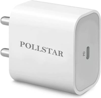 POLLSTAR 20 W 4 A Mobile Original Type C Adapter | Fast Charging PD Charger