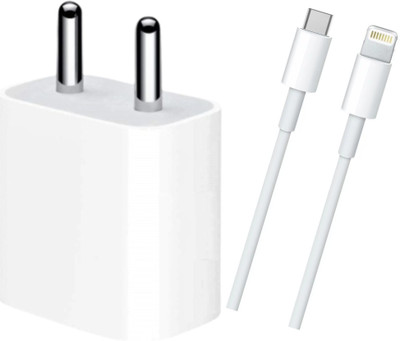 AVEVOUR ORIGINAL 20 W PD 2.1 A Wall Charger for Mobile with Detachable Cable(Compatible with iphone 11 Pro/11 Pro Max/12/12 Pro/12 Pro Max/13/13 Pro, Cable Included)