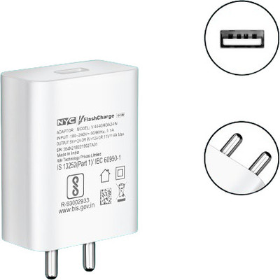 Nyc 44 W Supercharge 4 A Wall Charger for Mobile(White)