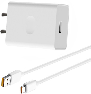 EliteGadgets 33 W SuperVOOC 4 A Wall Charger for Mobile with Detachable Cable(Fast Charger 33Watt, MADE IN INDIA [VOOC / DART / DASH Supported Charger] White, Cable Included)