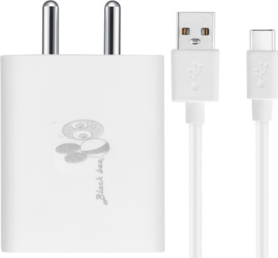 Black Bee 25 W Quick Charge 3 A Wall Charger for Mobile with Detachable Cable(White, Cable Included)