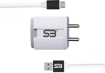 shopbucket 12 W 3.4 A Wall Charger for Mobile with Detachable Cable(White, Cable Included)
