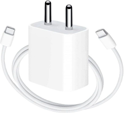 WEFIXALL 20 W PD 2.1 A Wall Charger for Mobile with Detachable Cable(White, Cable Included)
