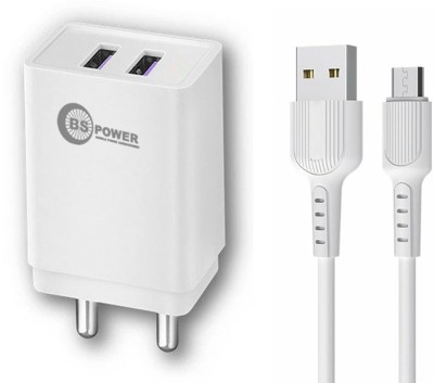 bs power 3.1 A Mobile Charger with Detachable Cable(White)