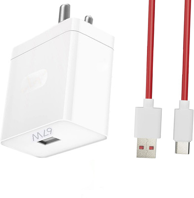 VOLTDIC 67 W SuperVOOC 6 A Wall Charger for Mobile with Detachable Cable(White, Cable Included)