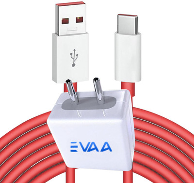 EVAAENTERPRISES 80 W SuperVOOC 6 A Wall Charger for Mobile with Detachable Cable(White, Cable Included)