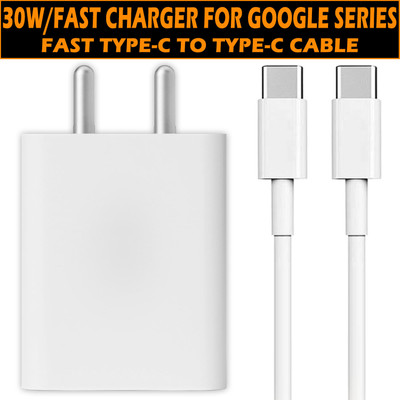 SUFO 30 W Quick Charge 5 A Wall Charger for Mobile with Detachable Cable(White, Cable Included)