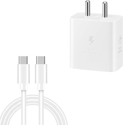 ChargHunt 45 W PD 3.4 A Wall Charger for Mobile with Detachable Cable(White, Cable Included)
