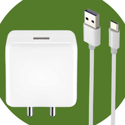 Kizzy 30 W SuperVOOC 4 A Wall Charger for Mobile with Detachable Cable(Super Fast Charging Compatible for REALME C25Y/C25s/C21Y/C21/C11/C20/8[19],White, Cable Included)