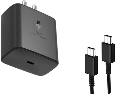 Avaxon 45 W PD 5 A Wall Charger for Mobile with Detachable Cable(Fast charger Compatible for samsung S24Ultra | S23Ultra | S22Ultra | S21Ultra, Cable Included)