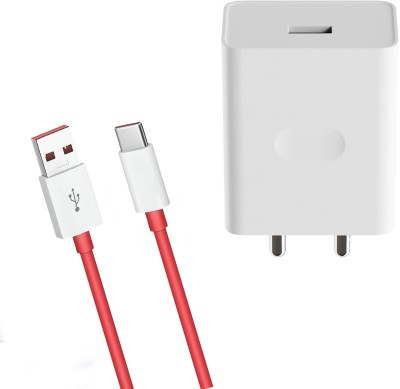 SEYLFON 33 W SuperVOOC 6 A Mobile Charger with Detachable Cable(33W Power Adapter for OnePlus Nord CE 2 Lite 5G, White, Cable Included)