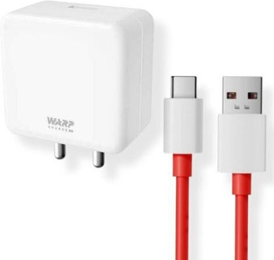 digie 65 W Warp 6 A Wall Charger for Mobile with Detachable Cable(65W Charger WARP Compatible-Oneplus Nord CE4/CE 3/CE2,2t,10/10Pro/9 Pro/9R, Cable Included)