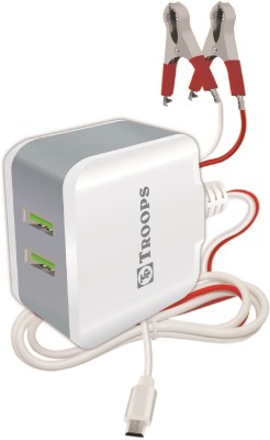 TP TROOPS 24 W 3.1 A Multiport Mobile Charger(White)