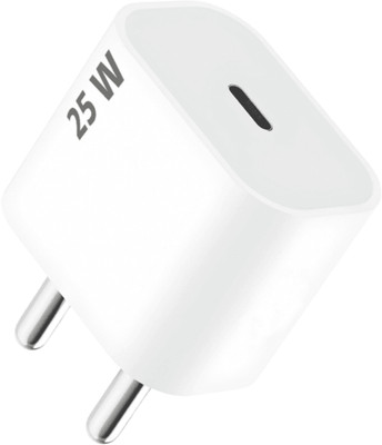 RoarX 25 W Adaptive Charging 3.1 A Wall Charger for Mobile(White, FAST CHARGER COMPATIBLE WITH iPhone 11/12/13/14/15 iPhone Charger Adapter)