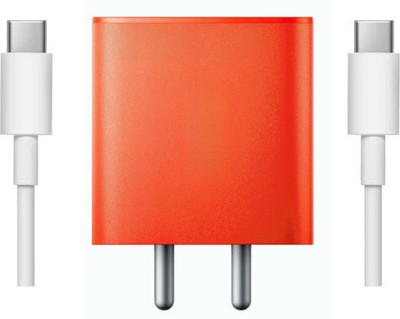 UXE 65 W GaN 3 A Wall Charger for Mobile with Detachable Cable(Orange-Compatible with nothng mobile, Cable Included)